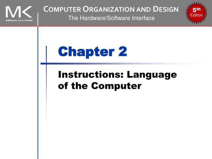 c omputer o rganization and d esign the hardware n.w