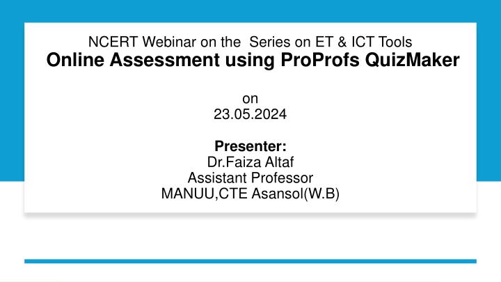 ncert webinar on the series on et ict tools n.w