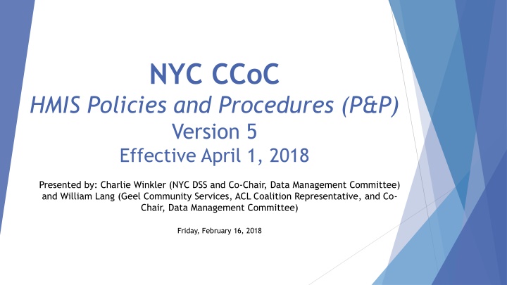 nyc ccoc n.w