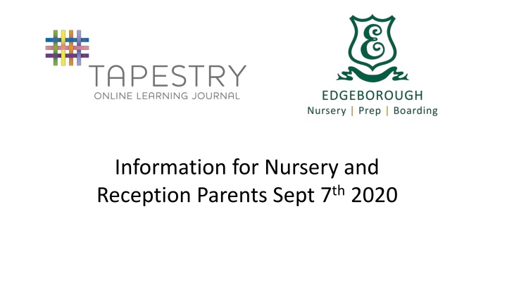 information for nursery and reception parents n.w