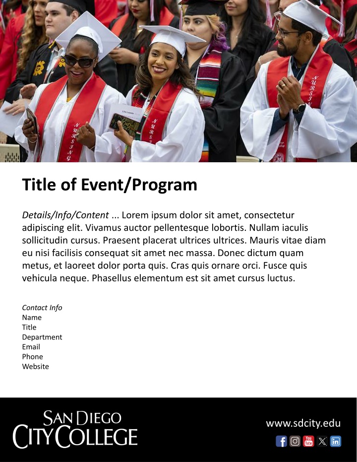 title of event program n.w