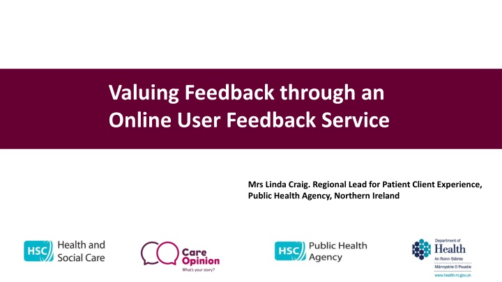valuing feedback through an online user feedback n.w