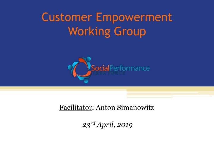 customer empowerment working group n.w