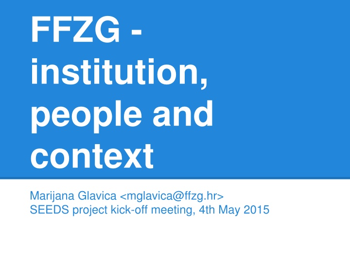 ffzg institution people and context n.w