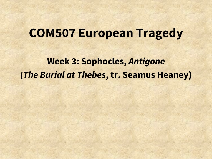 com507 european tragedy n.w