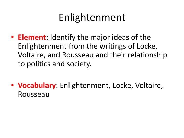enlightenment n.w