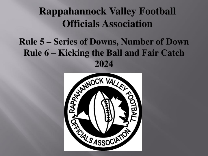 rappahannock valley football officials association n.w