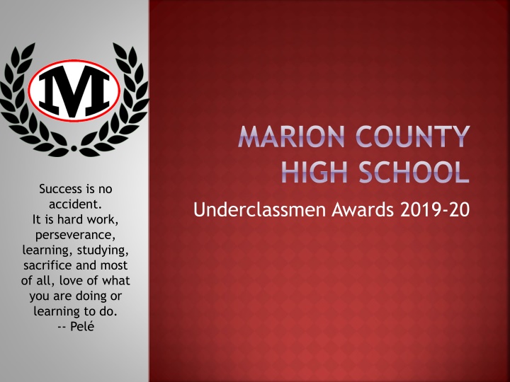 marion county high school underclassmen awards n.w
