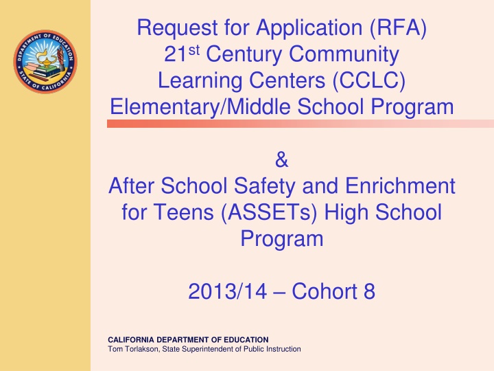 request for application rfa 21 st century n.w