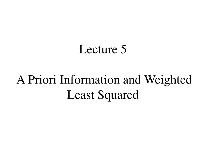 lecture 5 n.w