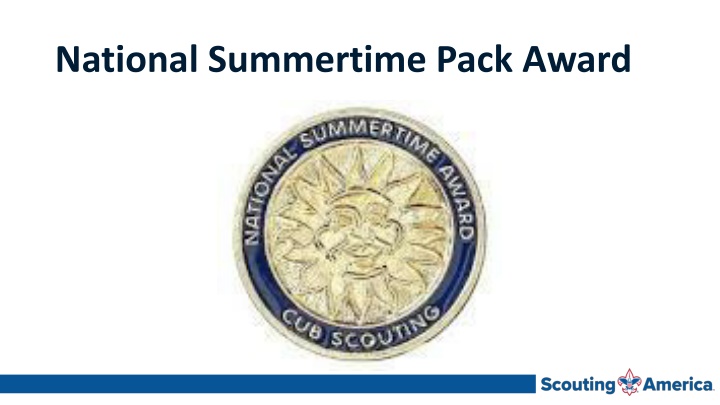 national summertime pack award n.w