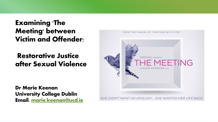 examining the meeting between victim and offender n.w