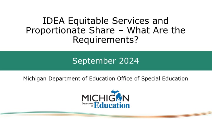 IDEA Equitable Services and Proportionate Share Requirements