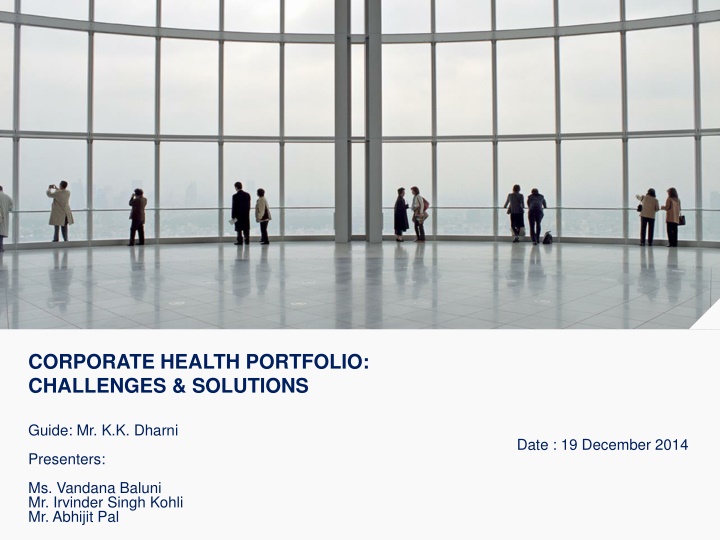 corporate health portfolio challenges solutions n.w