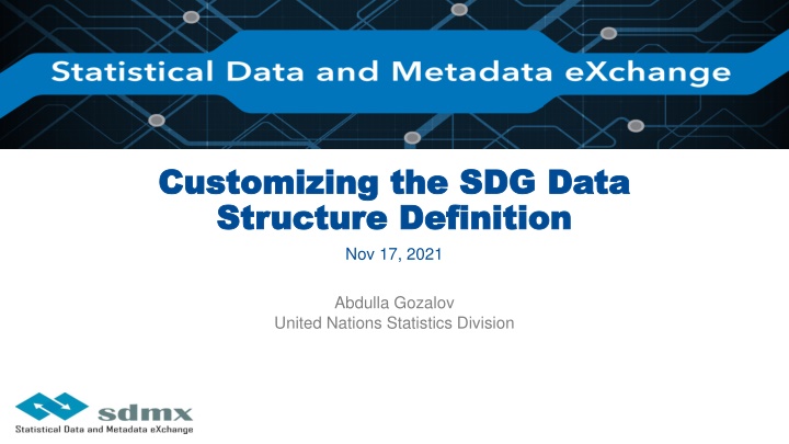 customizing the sdg data customizing the sdg data n.w