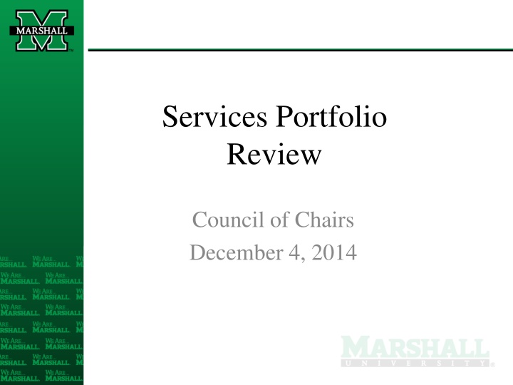 services portfolio review n.w