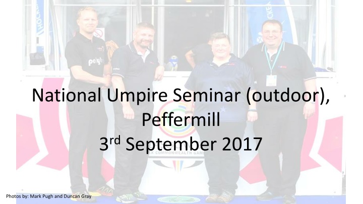 national umpire seminar outdoor peffermill n.w