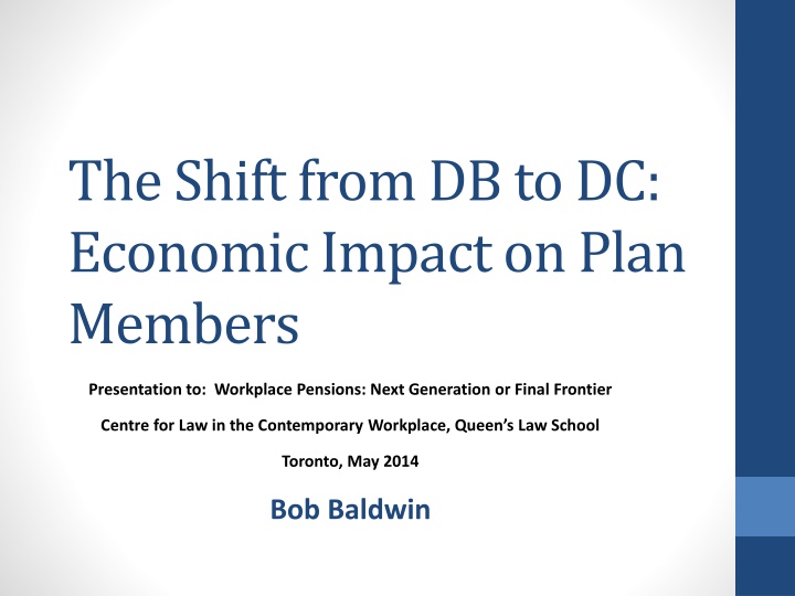the shift from db to dc economic impact on plan n.w