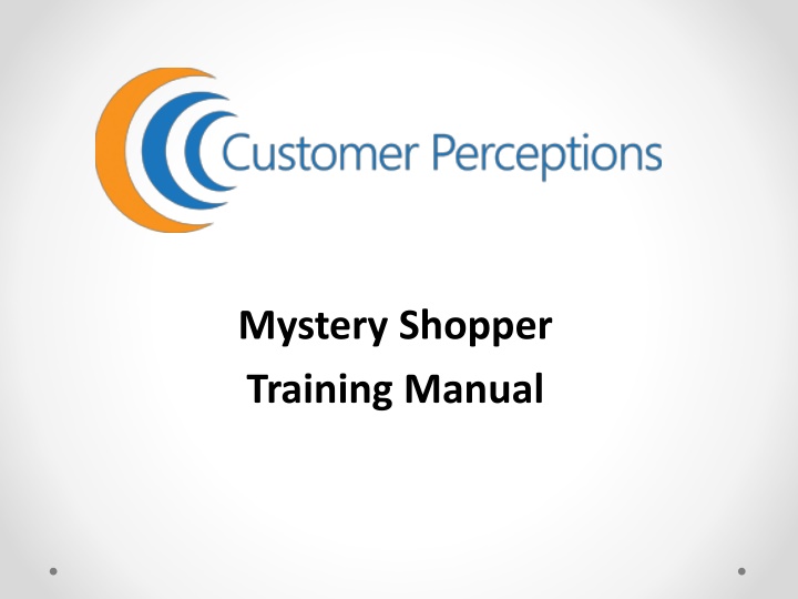 mystery shopper training manual n.w