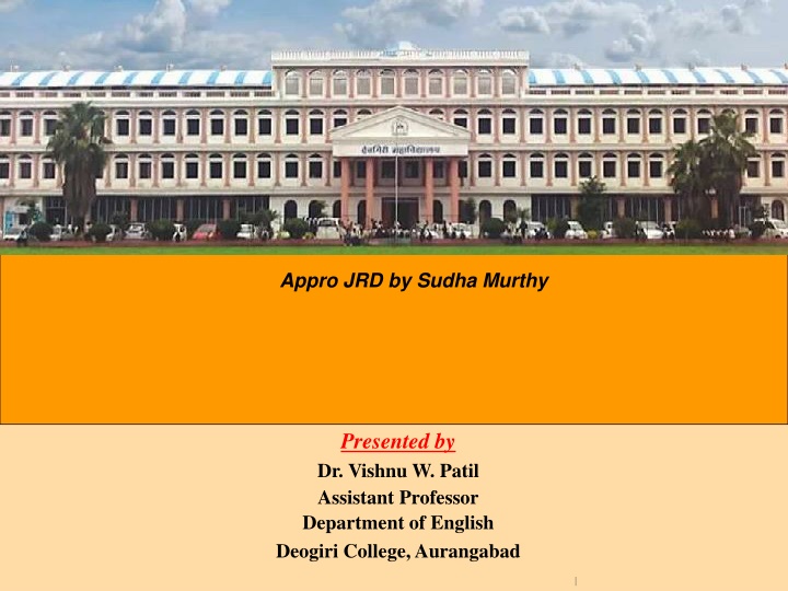 appro jrd by sudha murthy n.w