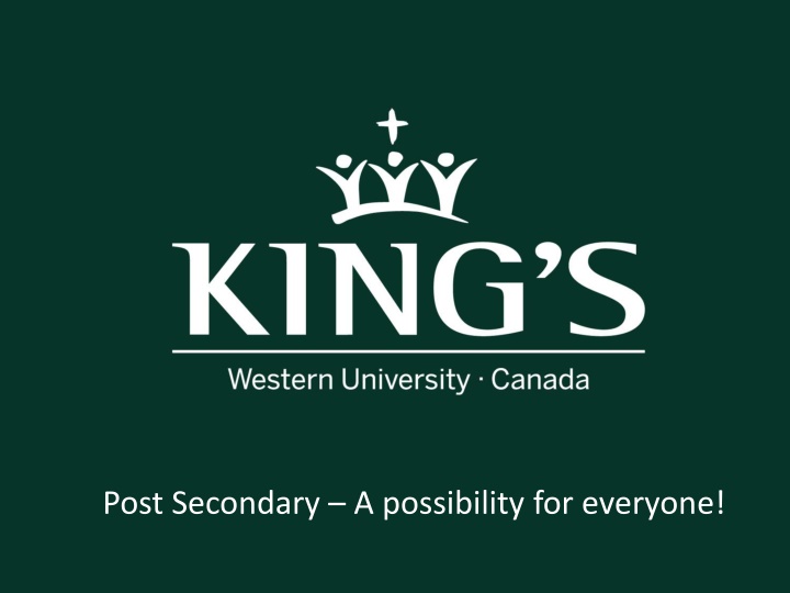 post secondary a possibility for everyone n.w