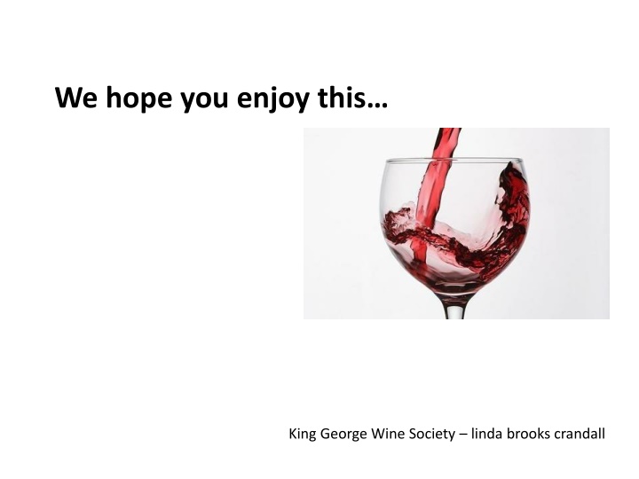 we hope you enjoy this n.w
