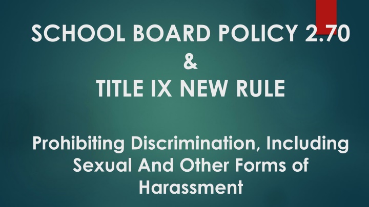 school board policy 2 70 title ix new rule n.w