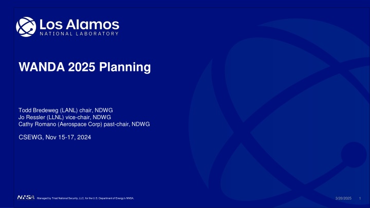 wanda 2025 planning n.w
