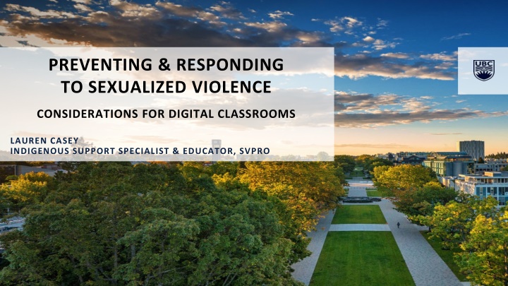 preventing responding to sexualized violence n.w
