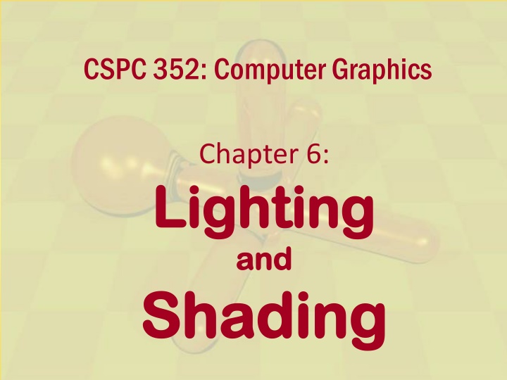 cspc 352 computer graphics n.w