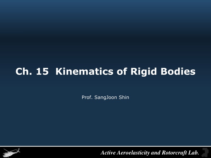 ch 15 kinematics of rigid bodies n.w