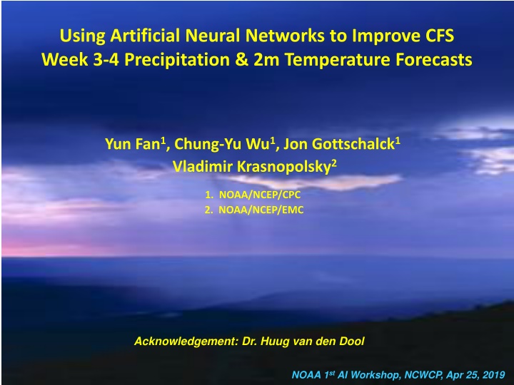 using artificial neural networks to improve n.w