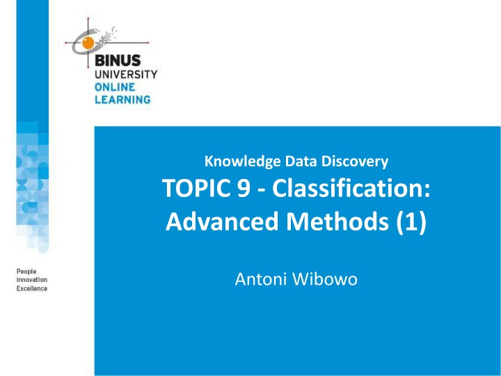 knowledge data discovery topic 9 classification n.w