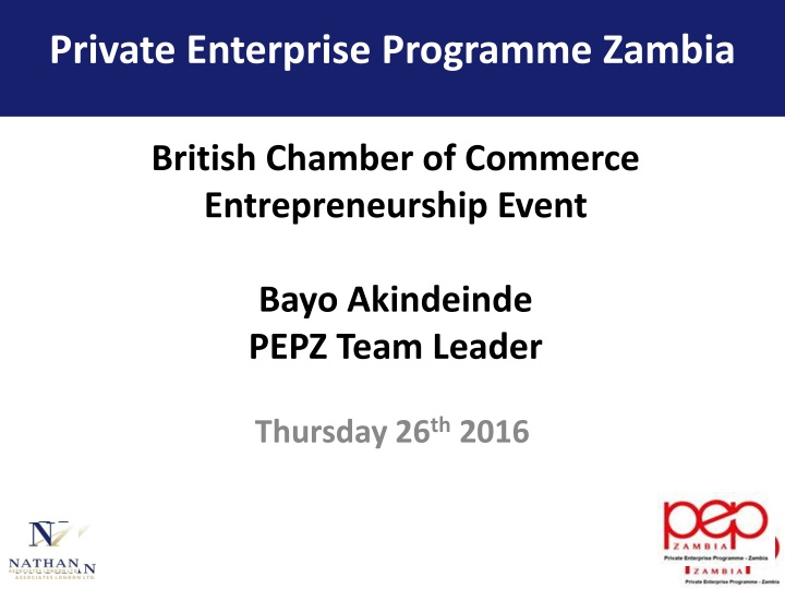private enterprise programme zambia n.w