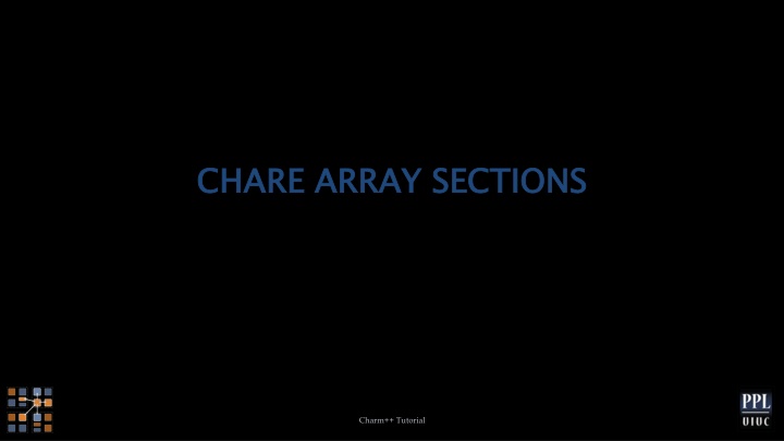 chare array sections n.w