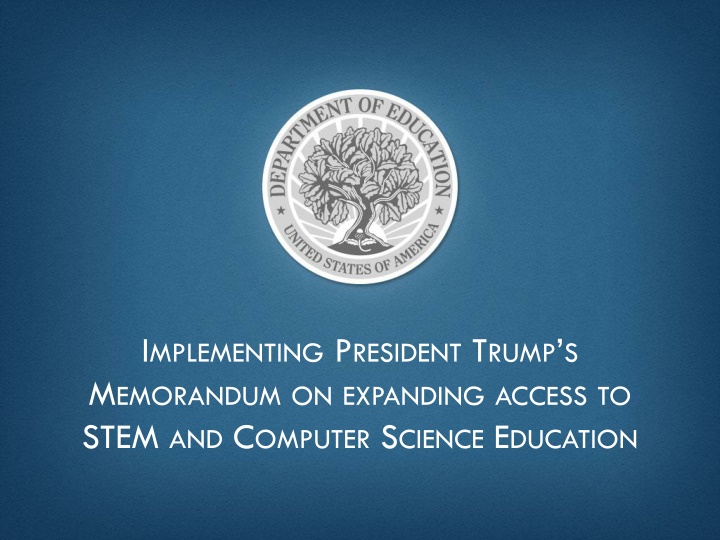 i mplementing p resident t rump s m emorandum n.w