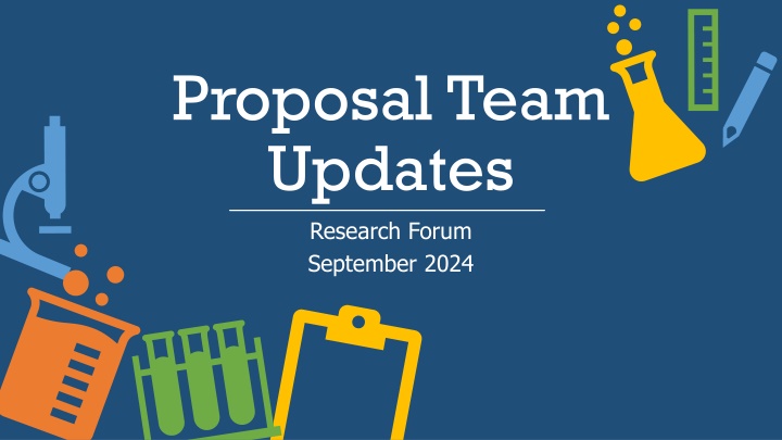 proposal team updates research forum september n.w