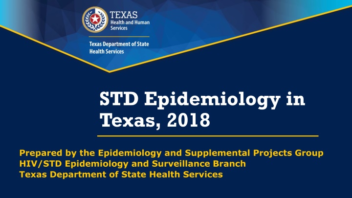std epidemiology in texas 2018 n.w