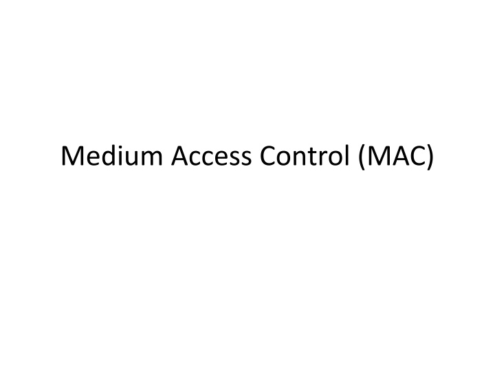 medium access control mac n.w