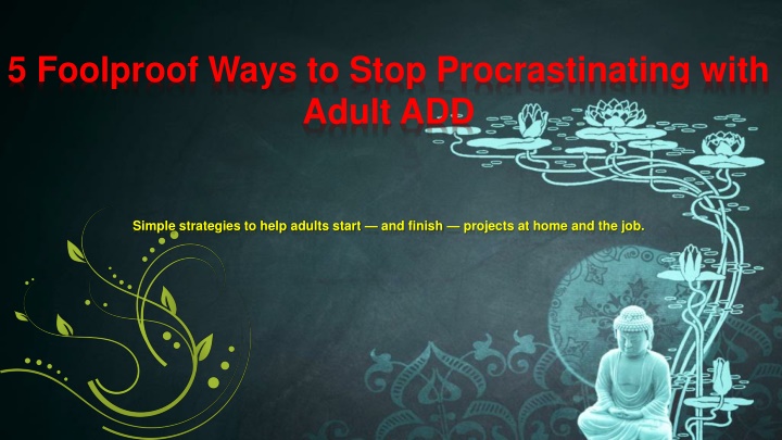 5 foolproof ways to stop procrastinating with n.w