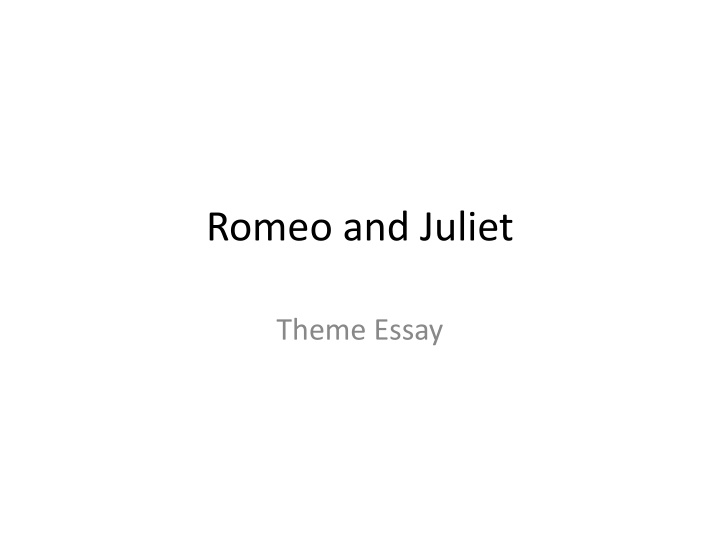 romeo and juliet n.w