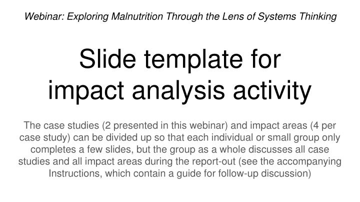 webinar exploring malnutrition through the lens n.w