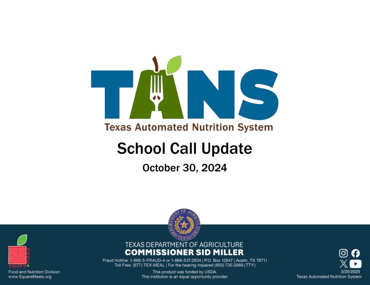 school call update october 30 2024 n.w
