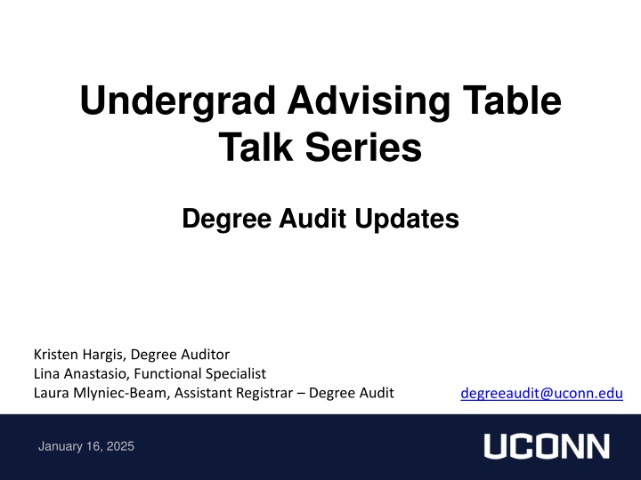 undergrad advising table talk series n.w