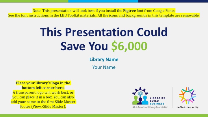 note this presentation will look best n.w
