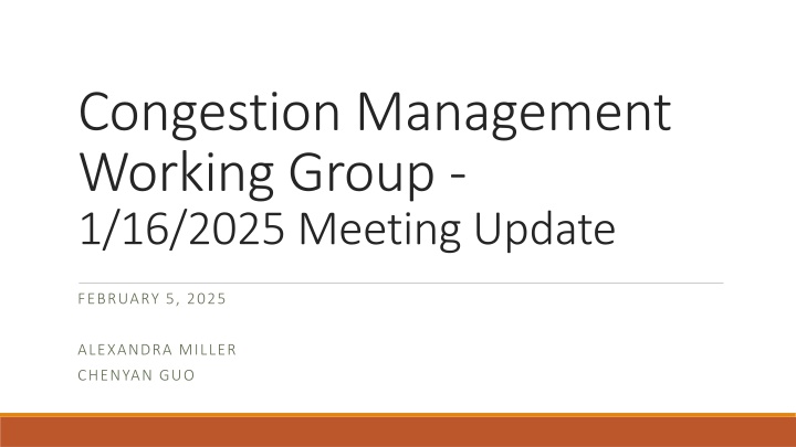 congestion management working group 1 16 2025 n.w