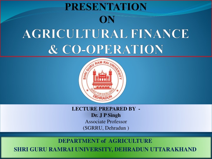 lecture prepared by dr j p singh associate n.w