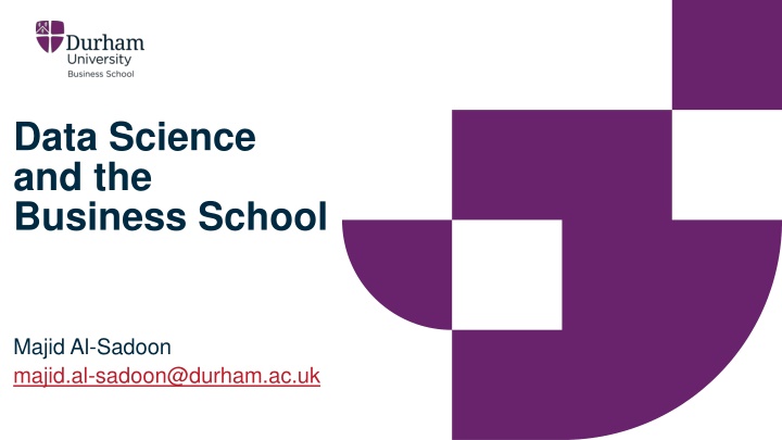 data science and the business school n.w