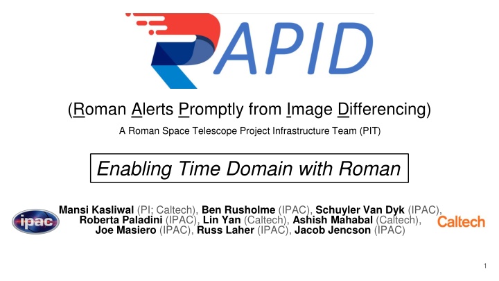 roman alerts promptly from image differencing n.w