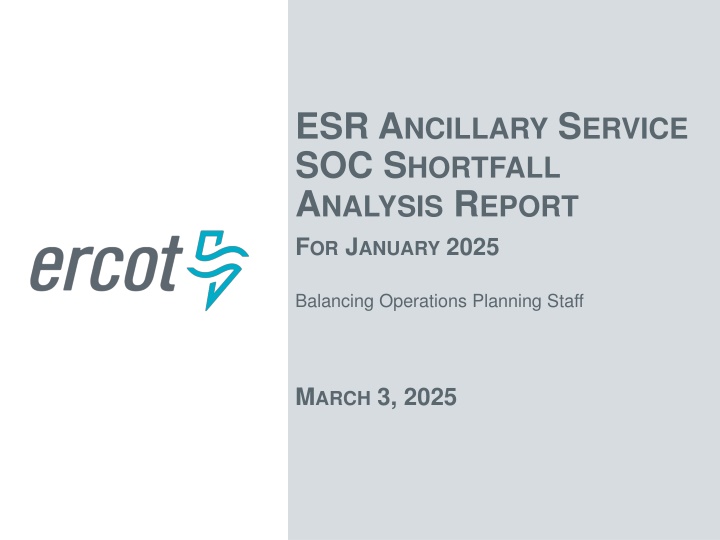 esr a ncillary s ervice soc s hortfall a nalysis n.w